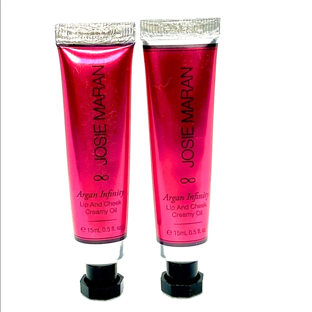 Set of Josie Maran Argan Infinity Lip & Cheek Creamy Oil Boundless Berry